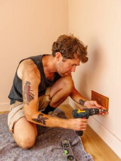Install team fitting interior fixings