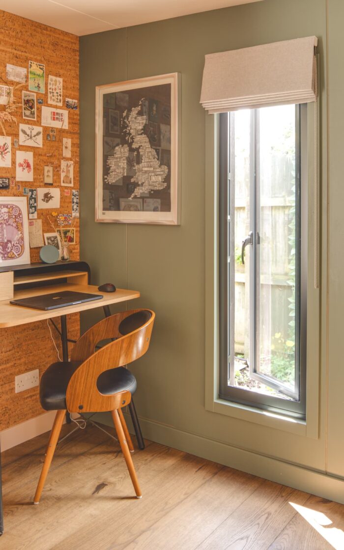 Little Green Room interior.