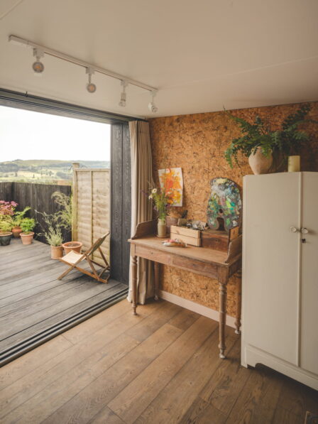 Little Green Room doors open on to the decking.