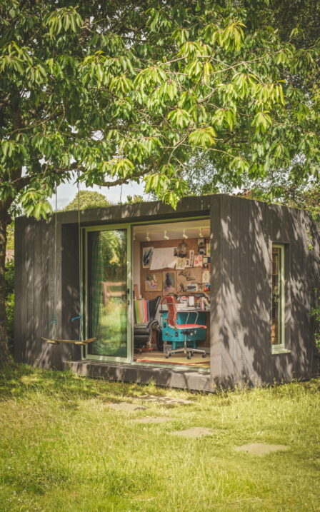 Little Green Room in burnt cedar.