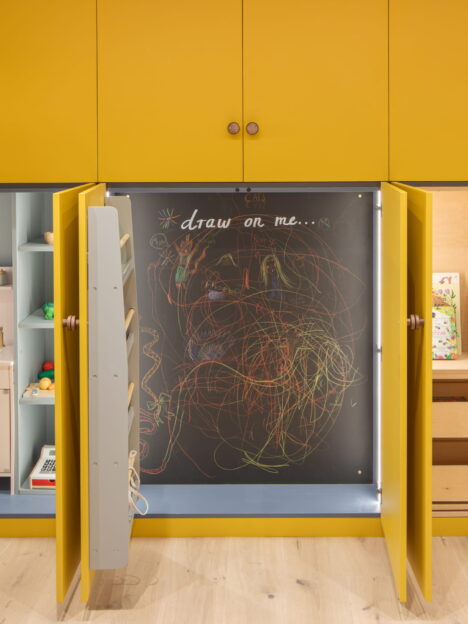 Kids kitchen in the showroom