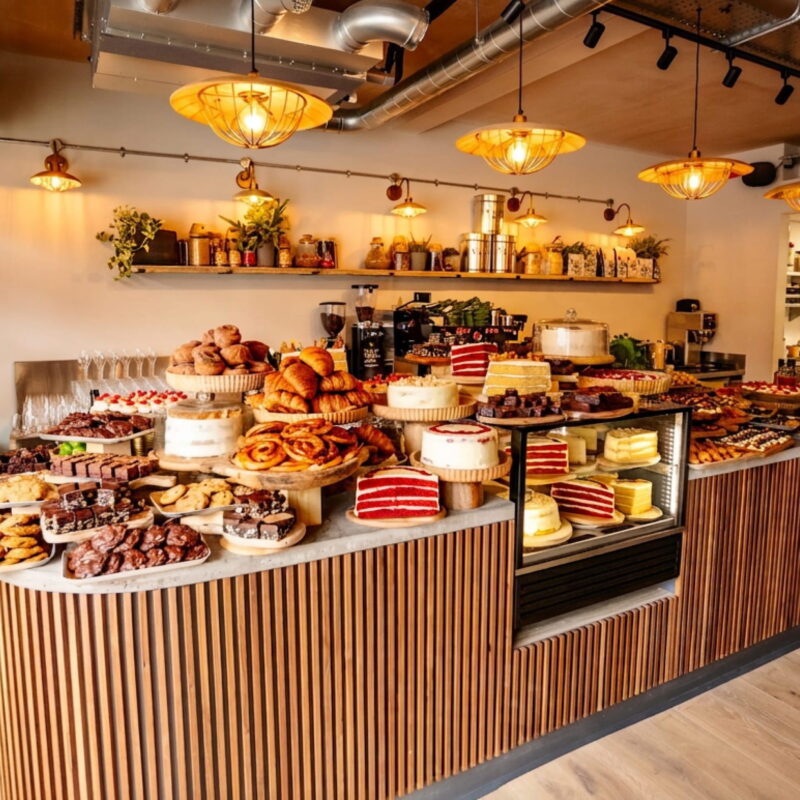 Cafe at the Little Green Room showroom