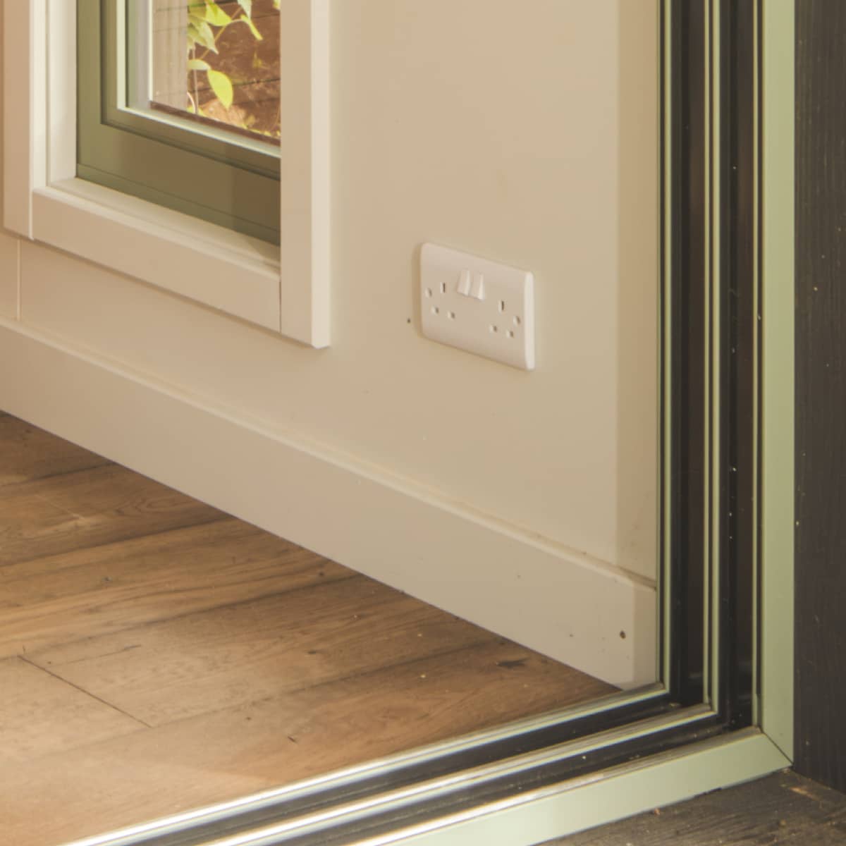 Green mist door frames.