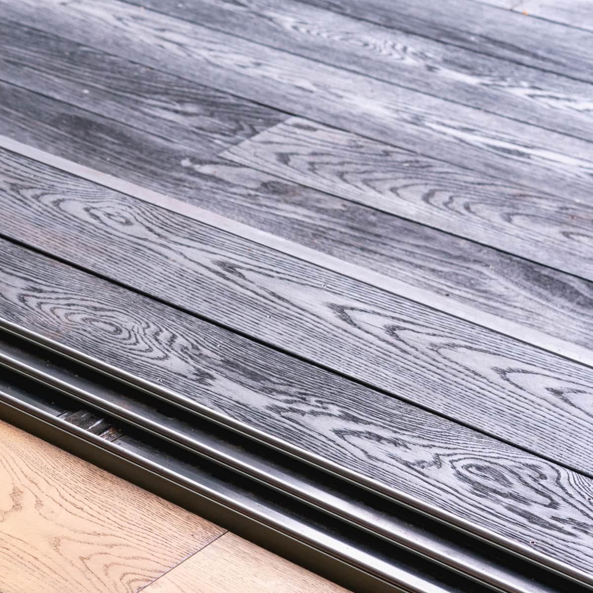 Decking in burnt cedar