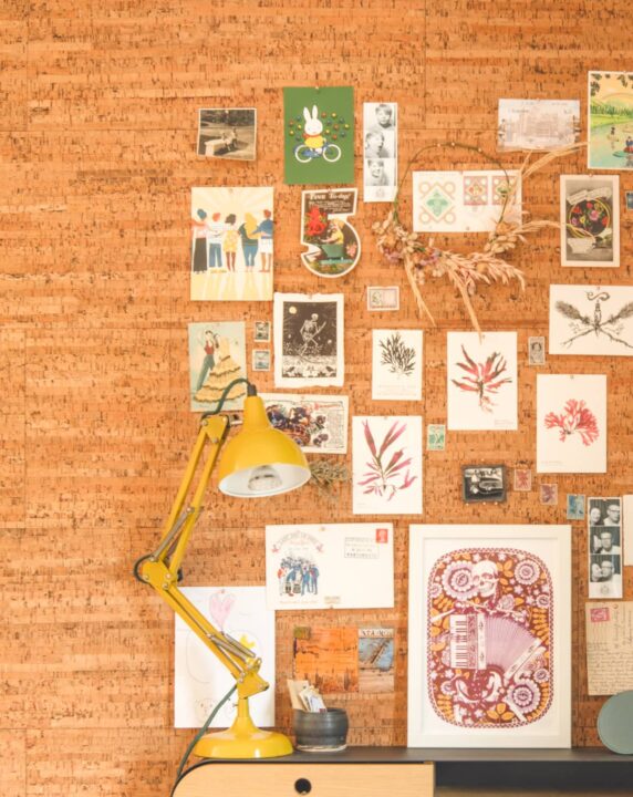 Cork wall detail