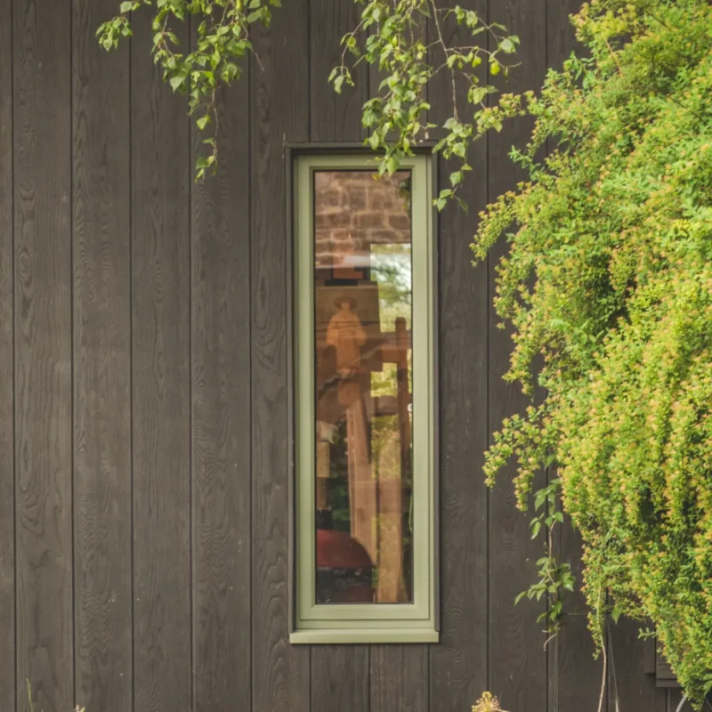 Little Green Room exterior window