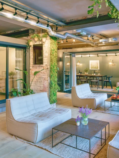 Interior of the Little Green Room showroom