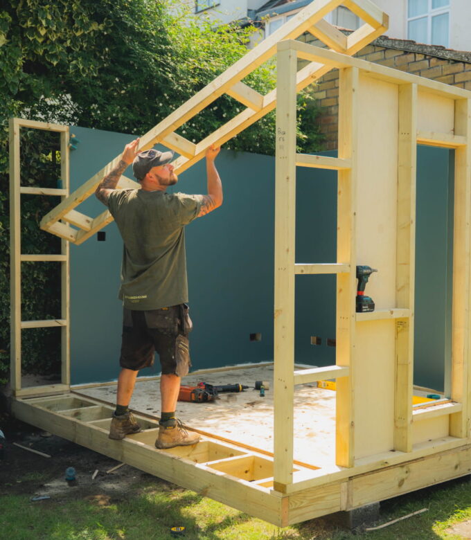 Little Green Room install team on site