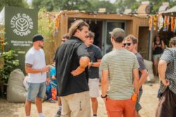 Little green rooms team at WOMAD 2026